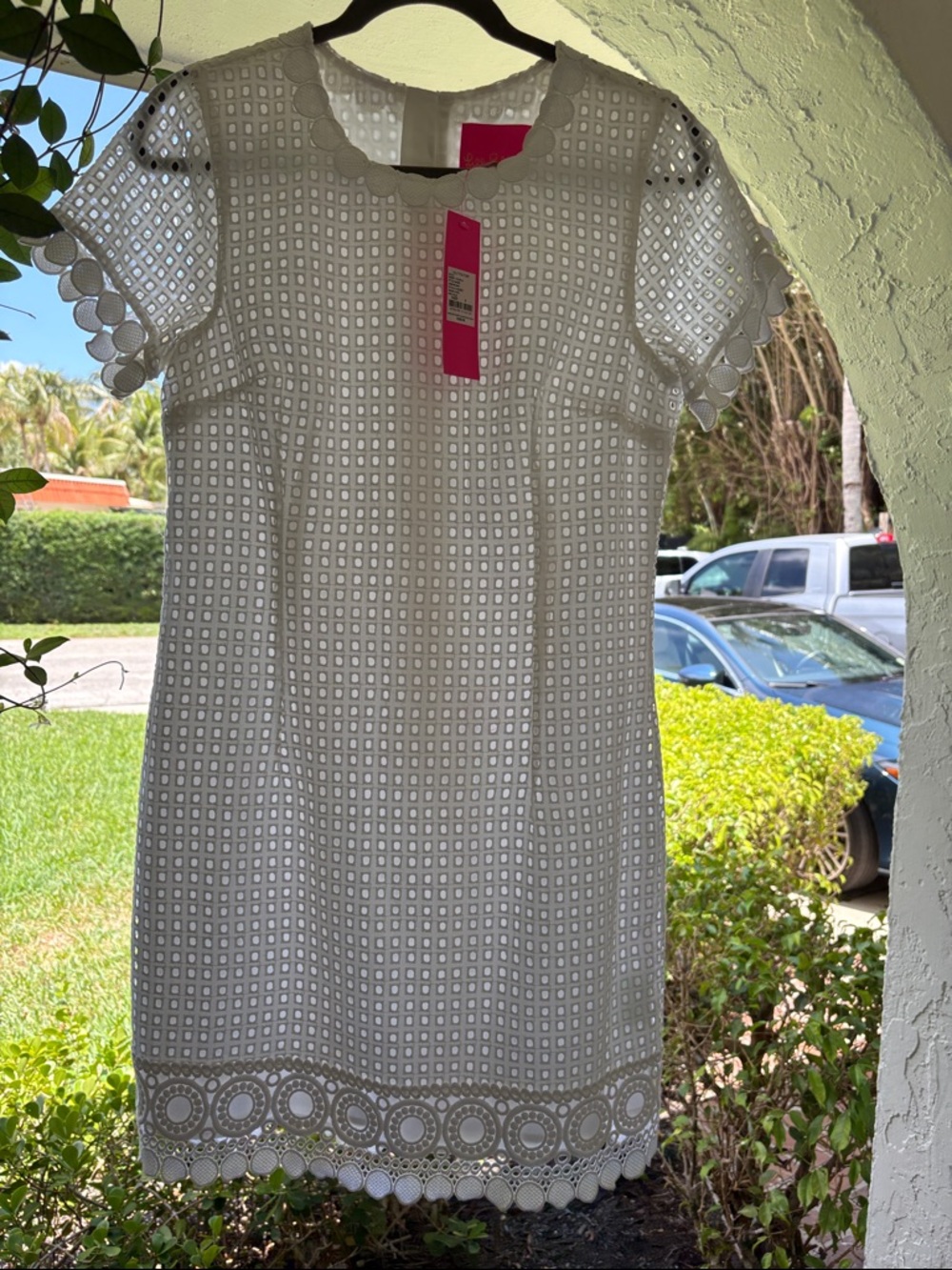 Lilly Pulitzer White Eyelet Mini Shift Dress